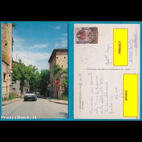  Roccamorice - VG francobollo Vaticano storia postale