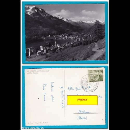 Svizzera GR Grisons St. Moritz mit Piz Corvatsch - Viaggiata