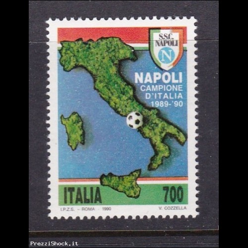 1990 Napoli campione d' Italia - nuovi MNH