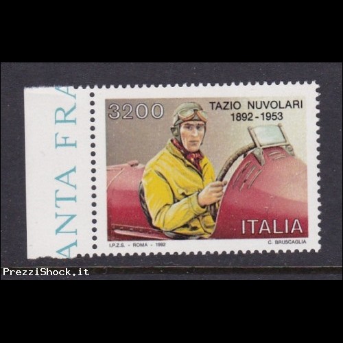 1992 Tazio Nuvolari - nuovi MNH