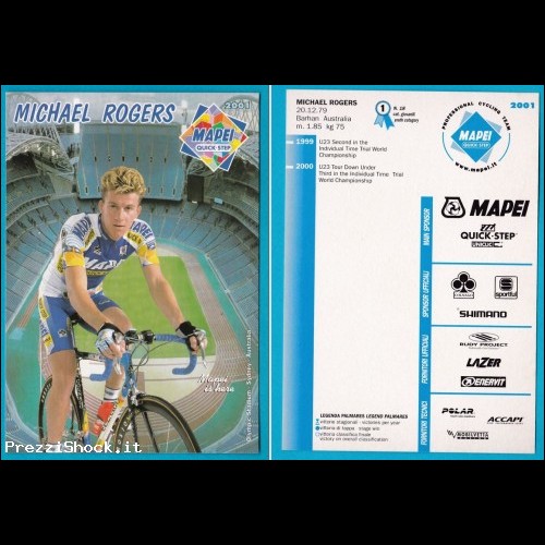2001 MAPEI ciclismo - MICHAEL ROGERS