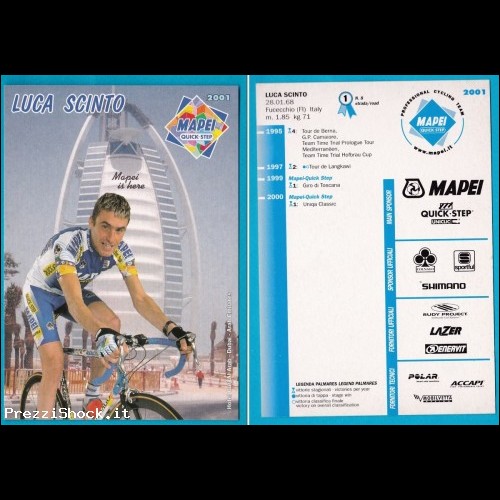 2001 MAPEI ciclismo - LUCA SCINTO