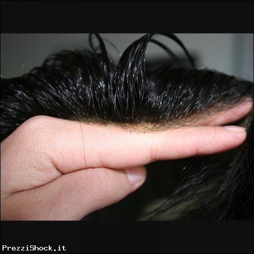 Protesi capelli intelligenti pellicola o swiss lace veri 