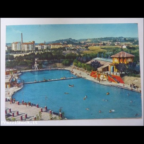 Cartolina Viaggiata "ACQUI TERME La grandiosa piscina" 1962