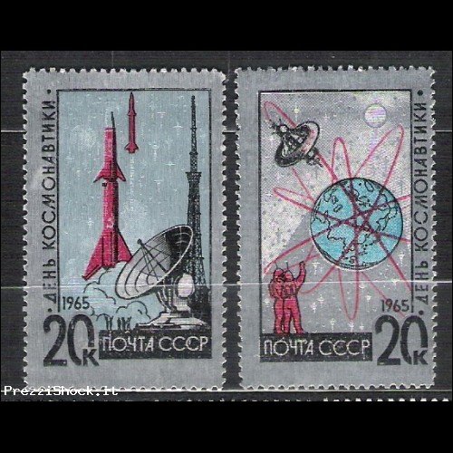 URSS - 1965 - TEMATICA SPAZIO - N. 2953/54**