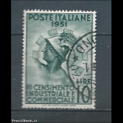 ITALIA - 1951 - N. 675 USATO