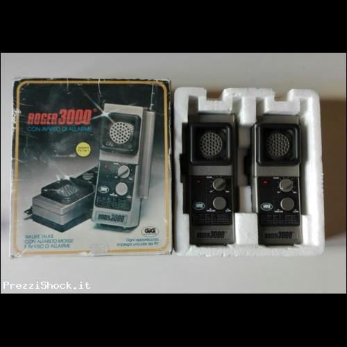 GIG Walkie Talkie Roger 3000 Anni 80 Come Nuovo