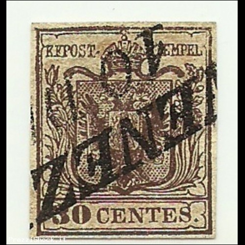 1850 - Antichi Stati - Regno Lombardo Veneto - 7 Stemma-