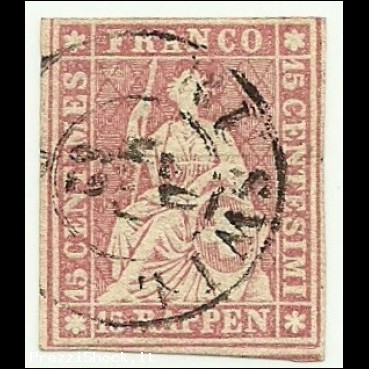 1854 - Svizzera 28 Helvetia C2658-