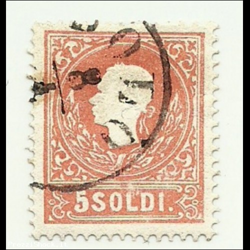 1858 - Italia - antichi stati - Lombardo-Veneto 25 Effigie-