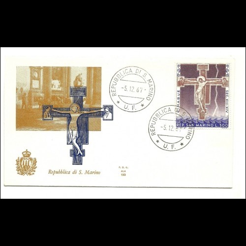 1967 - San Marino 754 Crocefissione del Cimabue - FDC-