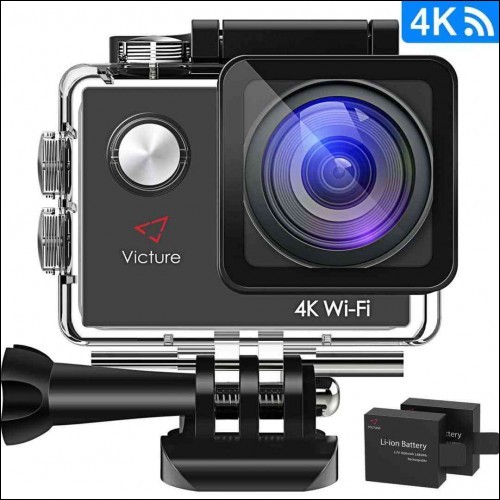 NUOVA Victure 4K 16MP Action Cam Wi-Fi Ultra FHD 