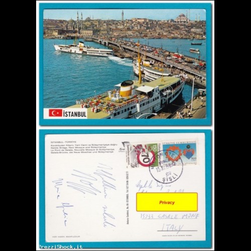 Turchia Instabul - il porto di Galata - 