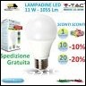 10 LAMPADINE LED V-TAC ATTACCO E27  11W - LUCE FREDDA