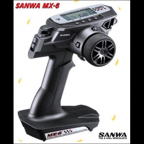Radio Sanwa MX-6 con Ricevente RX-391W 2.4ghz 3 ch.
