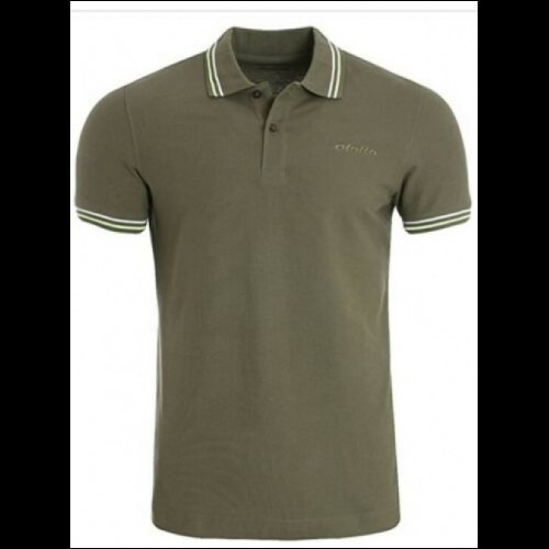 LOTTO BRODSY Polo T-Shirt Uomo Verde Militare Cotone Piquet