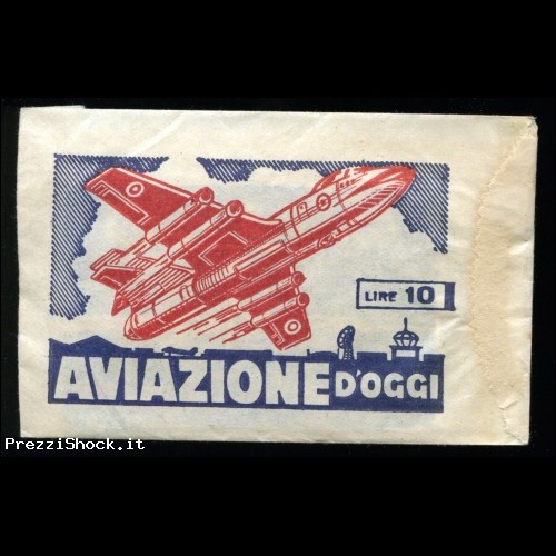 015 Bustina FIGURINE Aviazione d\'Oggi - 1959 PIENA !!!