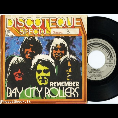 BAY CITY ROLLERS Remember 45 Orig Italy = 1974