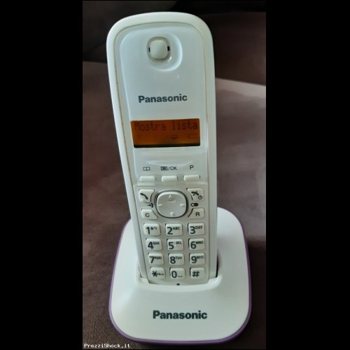 Panasonic KX-TG1611JTF - Montabile a parete - bianco/viola