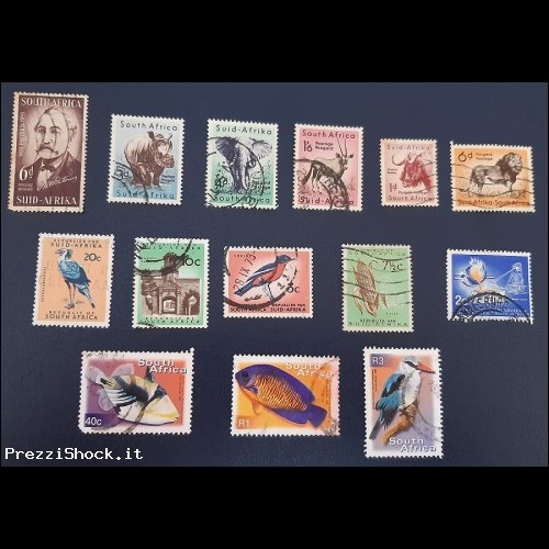SUD AFRICA - 14 francobolli