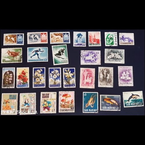 SAN MARINO - 27 francobolli