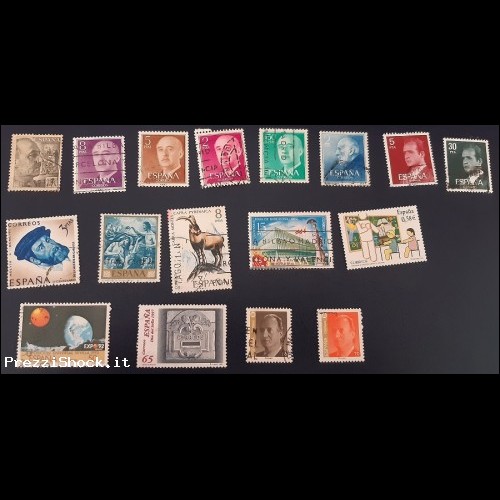 SPAGNA - 17 francobolli