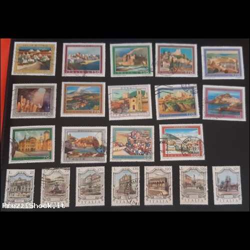 ITALIA - 21 francobolli - LIRE