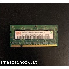 Modulo SODIMM Hyinix 1 GB PC2-5300S usato