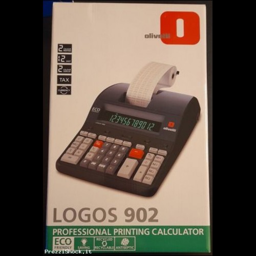 Calcolatrice scrivente Olivetti Logos 902 (A/N B5895) nuova.