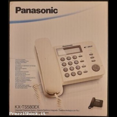 Telefono con filo fisso Panasonic KX-TS508EX1B nero nuovo 