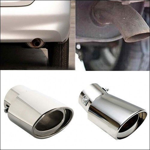 Universal Car Vehicle Stainless Steel Tail Throat Exhaust