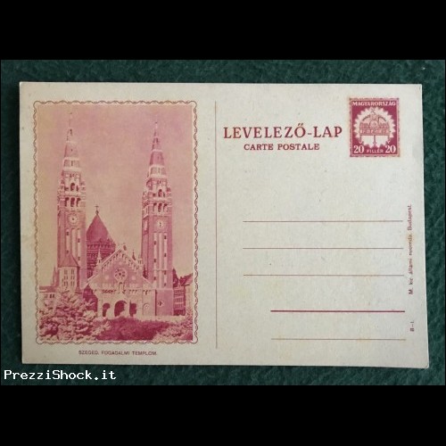 UNGHERIA - Carte Postale Levelezolap 20f
