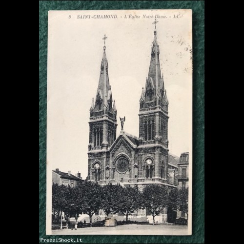 Cartolina SAINT-CHAMOND - L'Eglise Notre-Dame - 1929