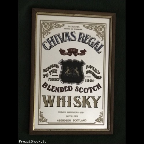 Quadro a specchio pubblicitario CHIVAS REGAL Whisky Pub Bar
