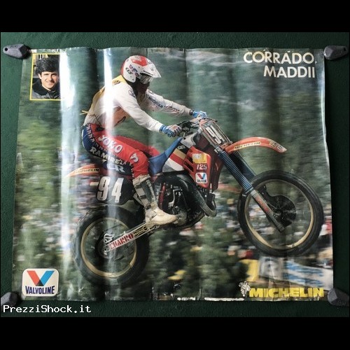 Poster CORRADO MADDII HONDA CR125 1987
