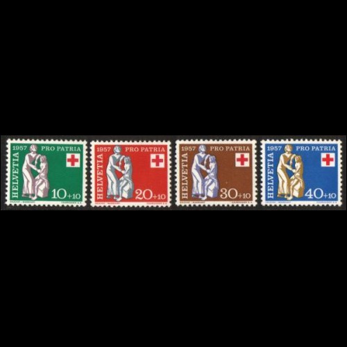 Svizzera: serie Pro Patria 1957