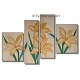 Gladioluses ~ 4 Quadri 67 x 115cm ~ Dipinto su Tela ~Fiori