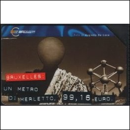 EUROPA BRUXELLES - Scheda telefonica italiana sk191