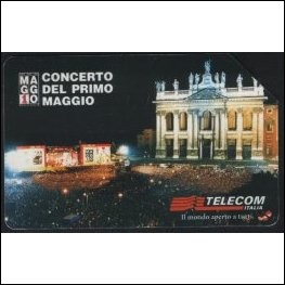 CONCERTO DEL I MAGGIO - Scheda telefonica italiana sk233