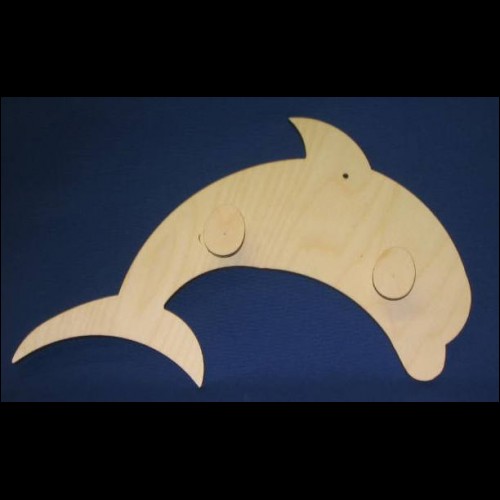 Appendiabiti delfino 52x30 decoupage hobby creativi