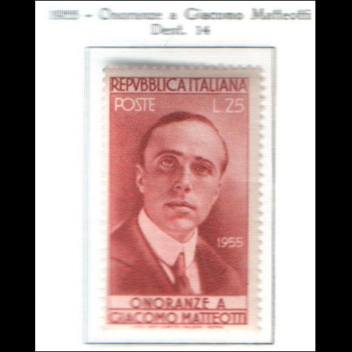 1955 - ITALIA -MATTEOTTI - SERIE COMPLETA ** MNH