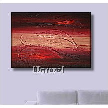 Warwel ~ Flowing ~ Quadri 70x50cm ~ Struttura & ORO ASTRATTA