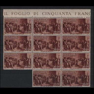 1946 Italia Avvento della Repubblica Lotto 11 esemplari