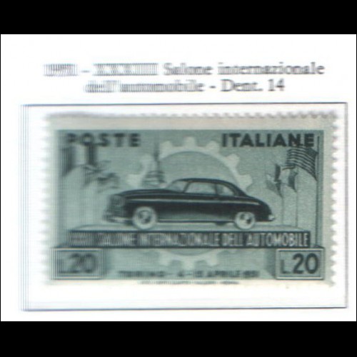 1951 Italia SALONE DI TORINO ** MNH