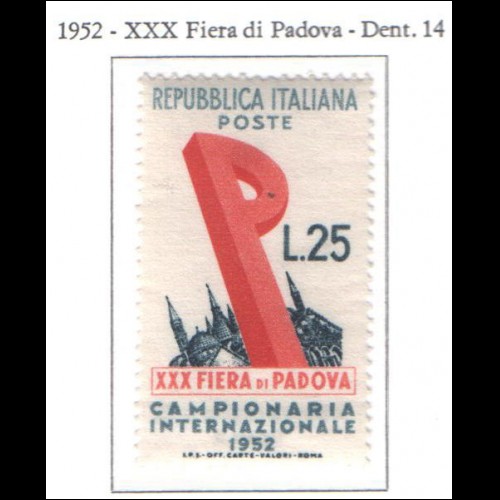 1952 ITALIA Fiera di PAdova NUOVO **