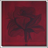 Warwel ~ Rose ~ 50x50cm ~ Fiori ~ Acrilico su Tela ~ Dipinto