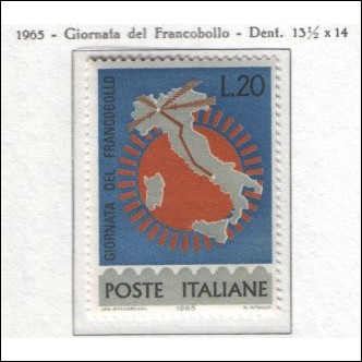 1965 - ITALIA 7 giornata del francobollo