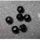 Perlina sfaccettata in plastica 6mm colore nero