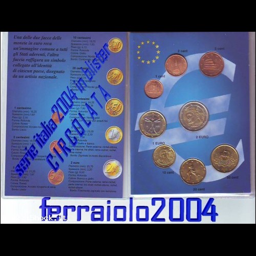 CIRCOLATA megarara serie italia ANNO 2004 in blister