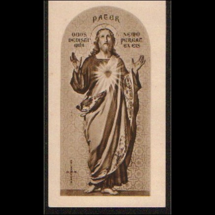 Santino - Sacro Cuore di Ges   - Holy Card giugno 1941